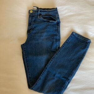 Frame Le High Crop Skinny medium denim wash size 26